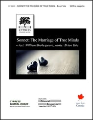 Sonnet: The Marriage of True Minds SATB choral sheet music cover Thumbnail